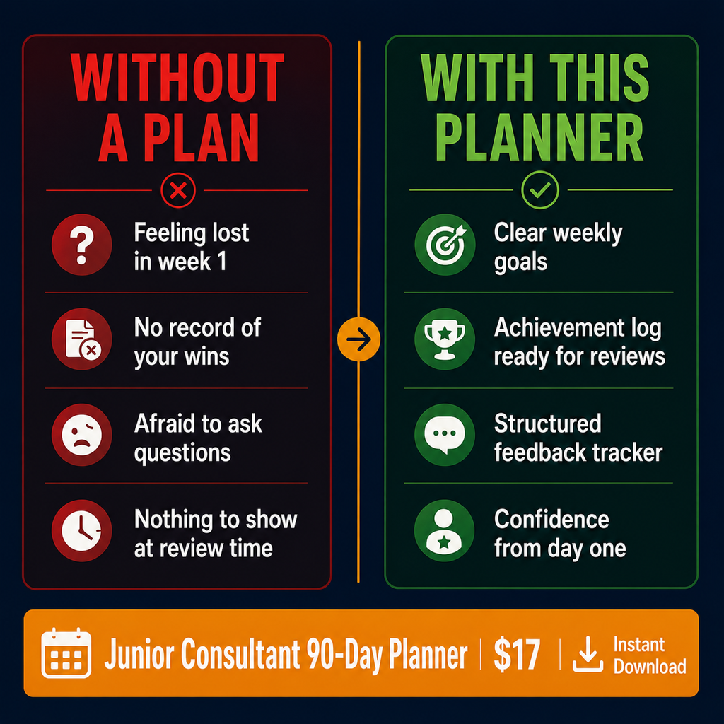 Junior Consultant 90-Day Planner