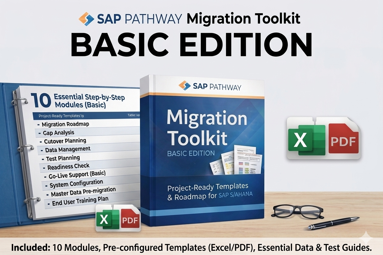S/4HANA Migration Toolkit Basic — 10 PDF Modules | SAP Pathway
