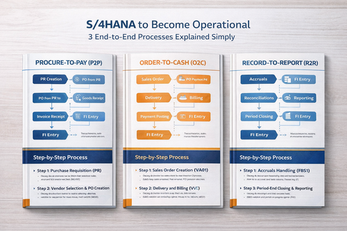 S/4HANA to Become Operational: 3 End-to-End Processes Explained Simply