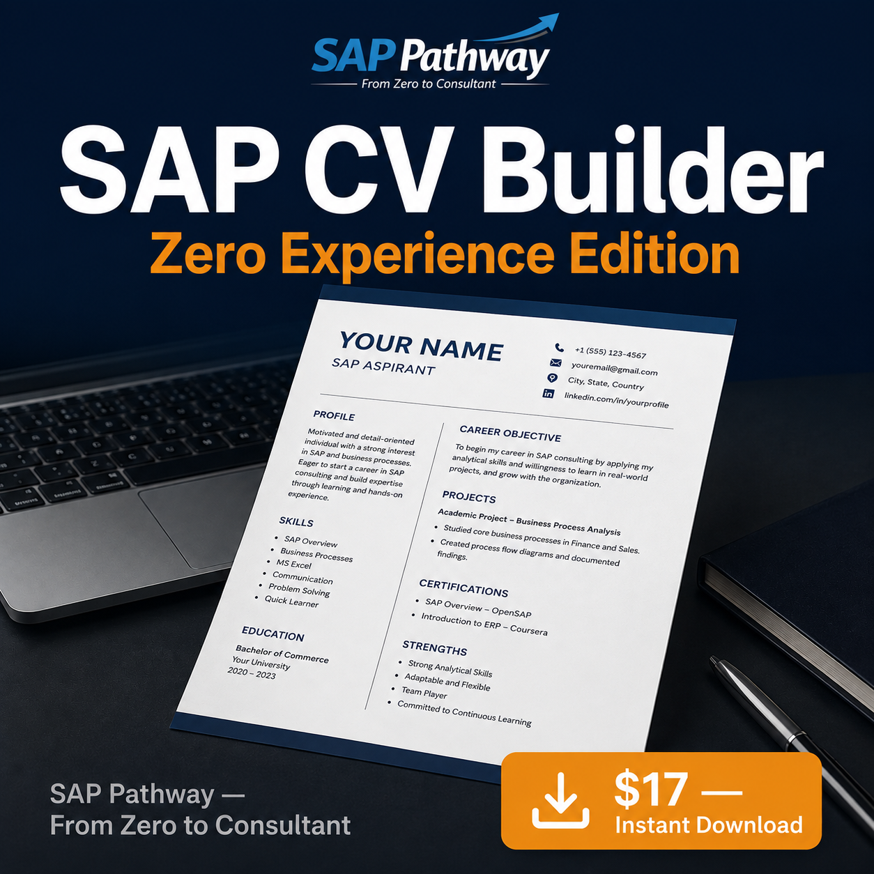 SAP CV Builder — Zero Experience Edition