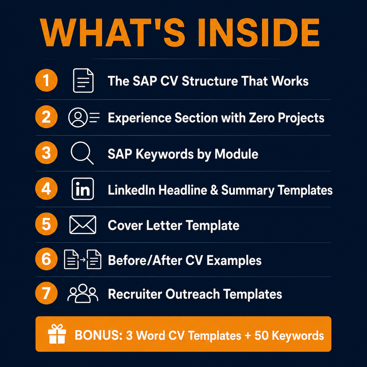 SAP CV Builder — Zero Experience Edition